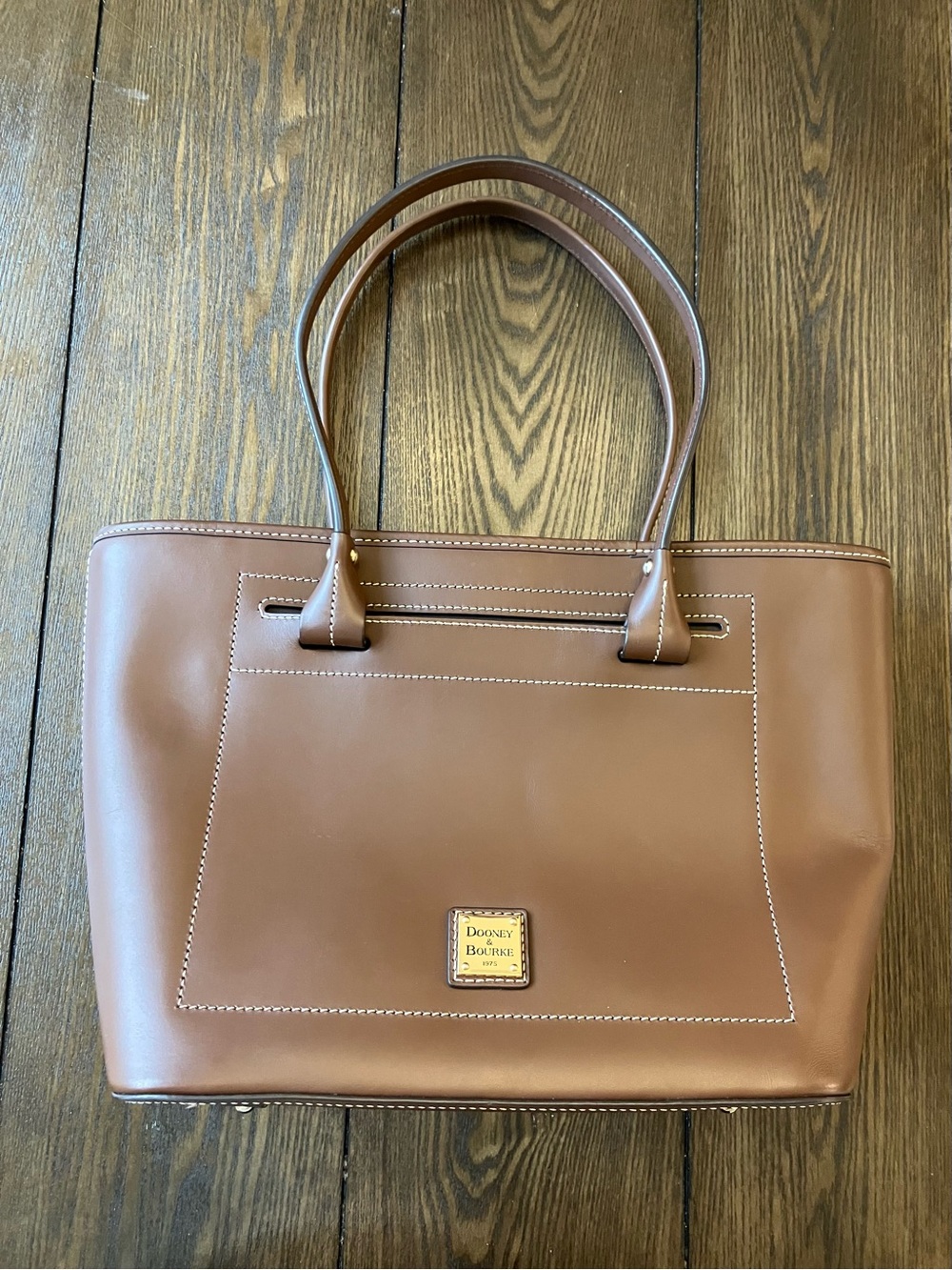 Dooney and Bourke Bordeaux Beacon Leather Slip Tote